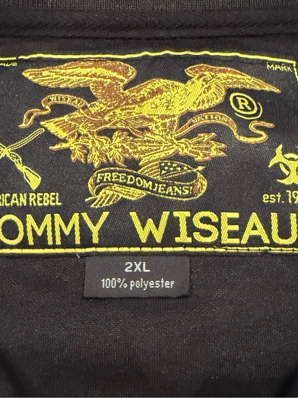 Tommy Wiseau The Room Official Track Jacket Black Zip 2XL Love Is Blind